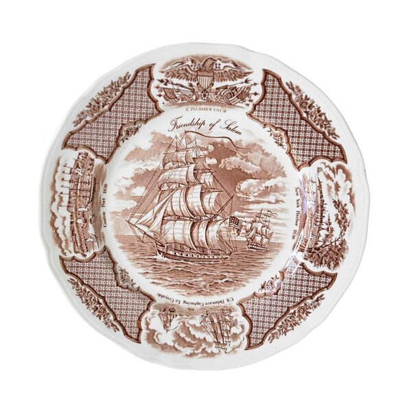 Fair Winds The Friendship of Salem Dinner Plate 10.5" - Picture 8 of 10
